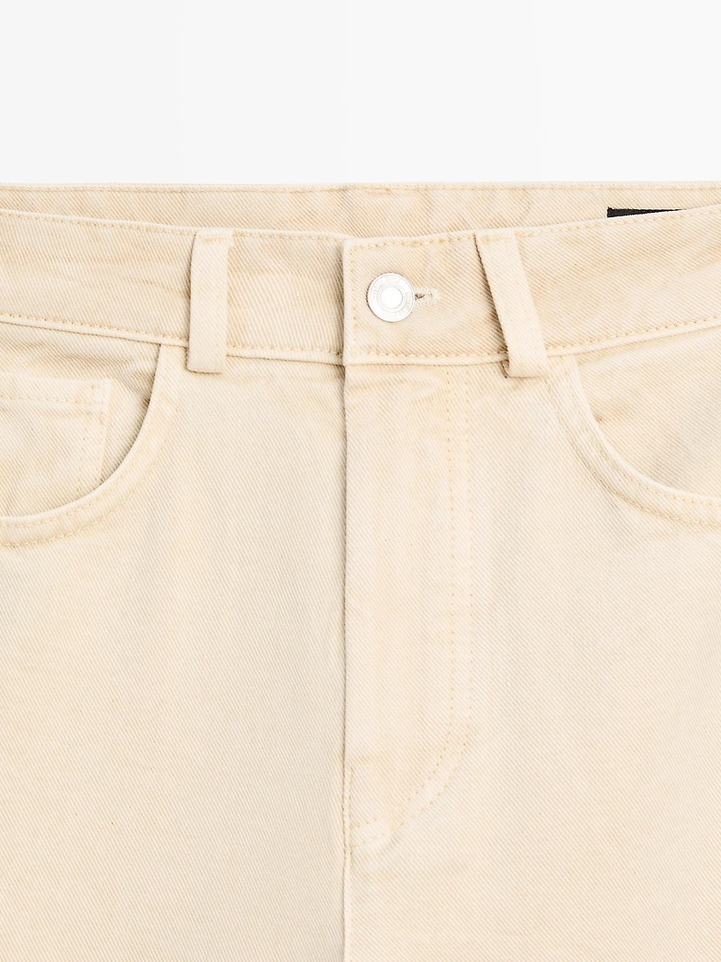 Low-rise wide-leg trousers