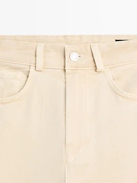 Low-rise wide-leg trousers