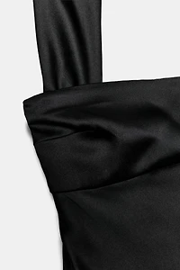 ROBE SATINÉE FOULARD