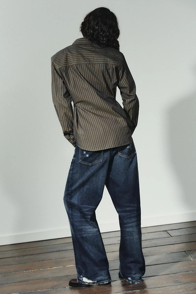 CHEMISE EN POPELINE RAYÉE