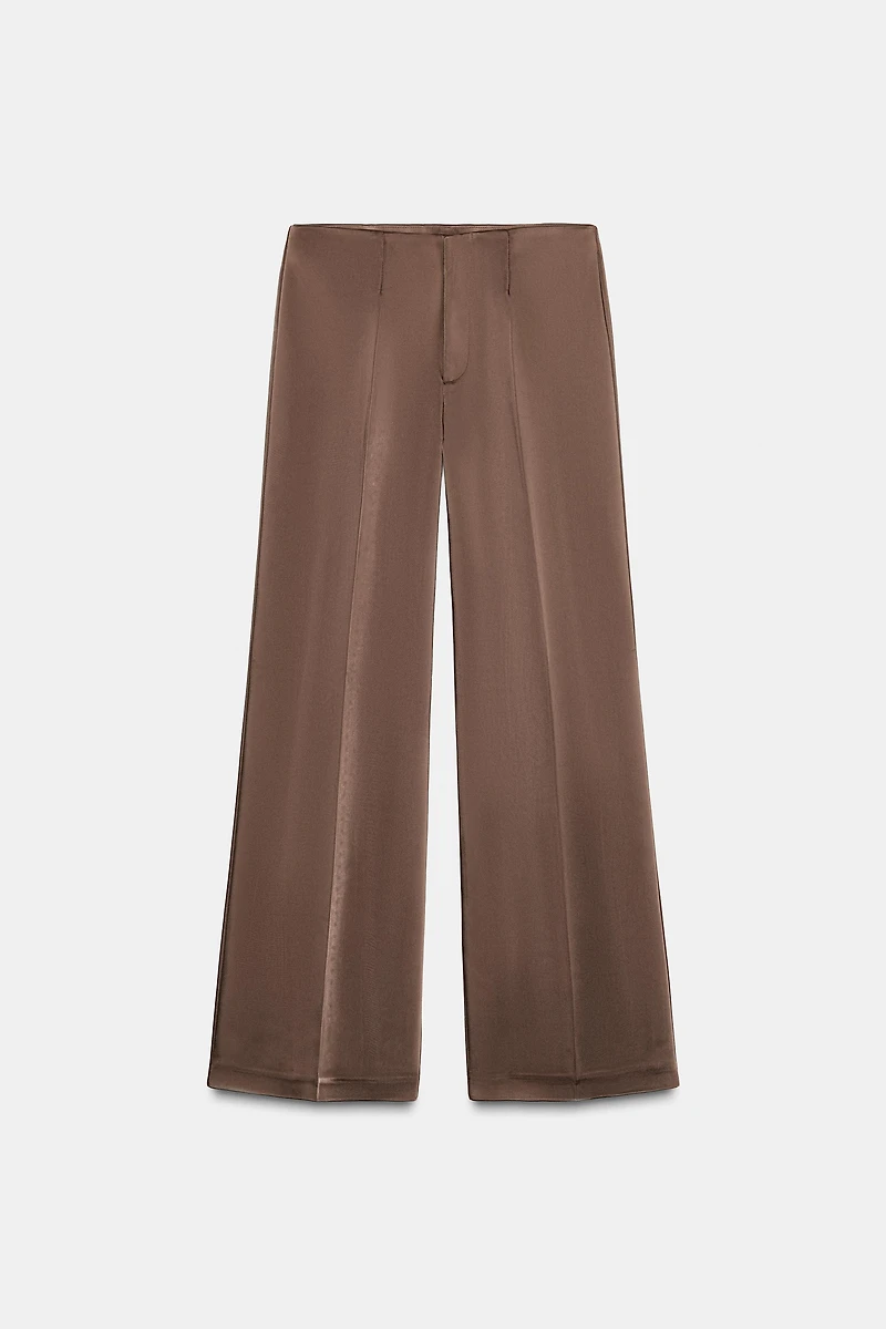 PANTALON SATINÉ TAILLE HAUTE