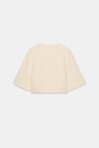 CROPPED KNIT CARDIGAN