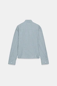 FITTED PLAID SHIRT