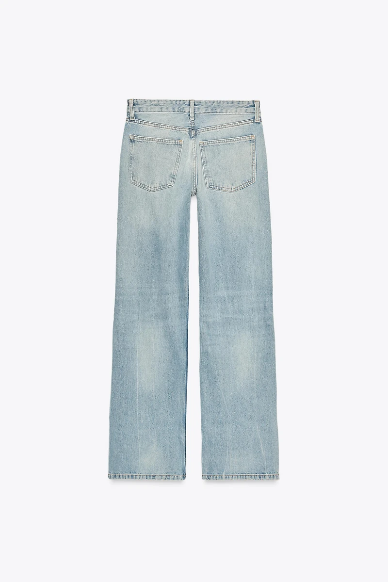 TRF MID-RISE WIDE LEG JEANS