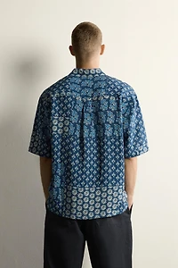 PATCHWORK PRINT RELAXED FIT SHIRT