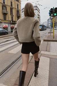 FAUX FUR SHORT JACKET