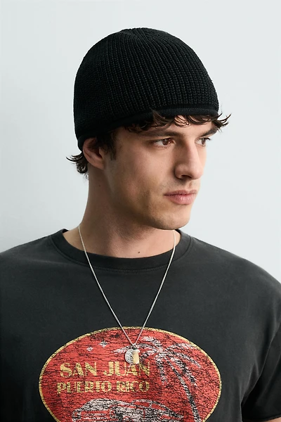 100% LINEN KNIT HAT
