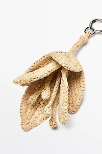 Raffia flower charm