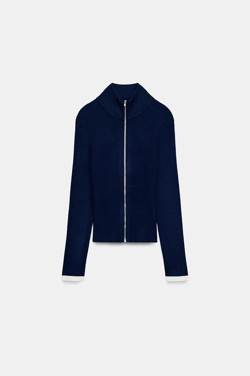 RIB KNIT CARDIGAN