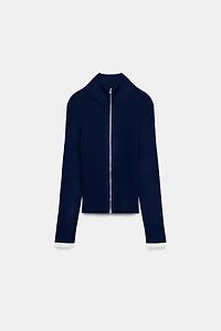 RIB KNIT CARDIGAN