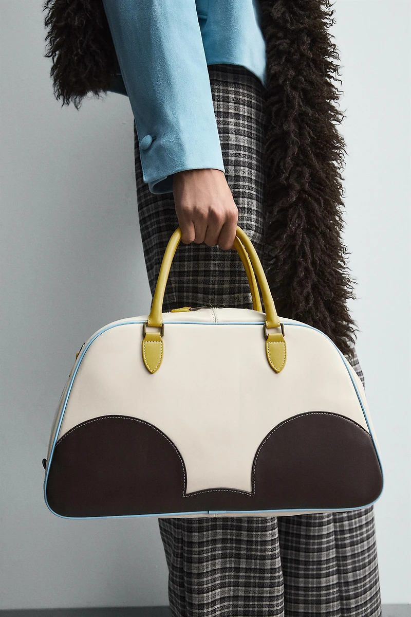 LEATHER CROSSBODY BAG HARRY LAMBERT FOR ZARA X DISNEY