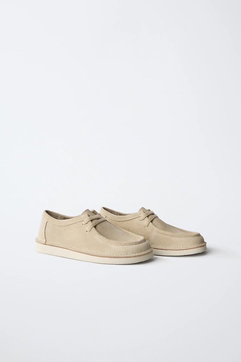 LACE-UP LEATHER SHOES