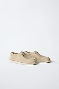 LACE-UP LEATHER SHOES