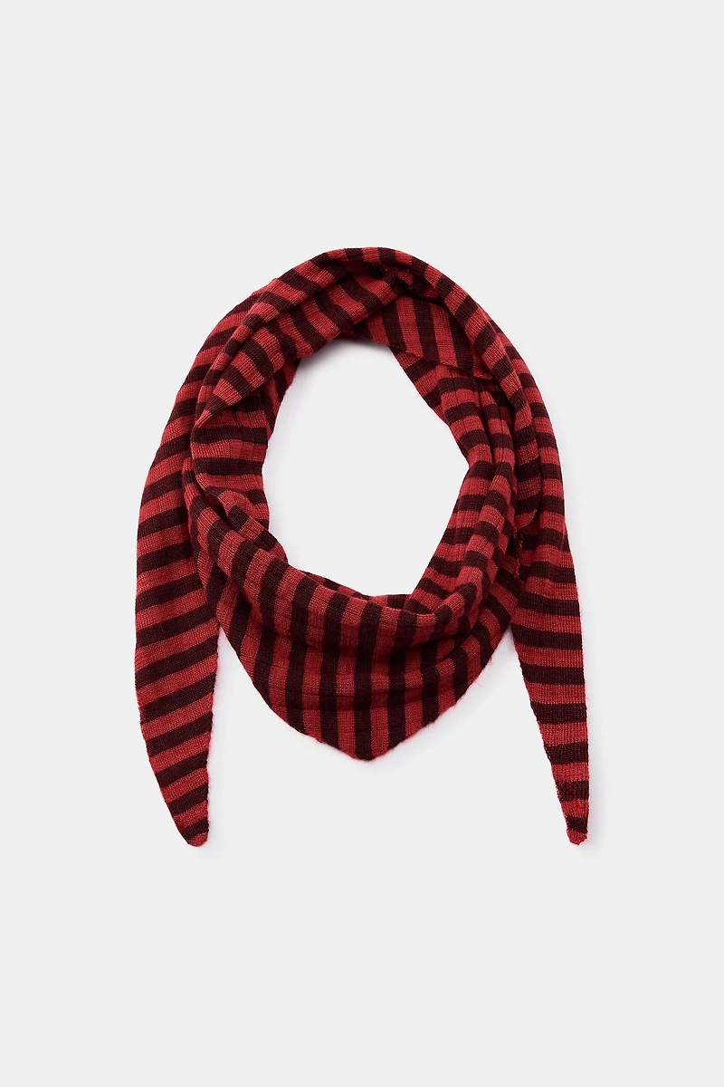 BANDANA EN MAILLE RAYURES