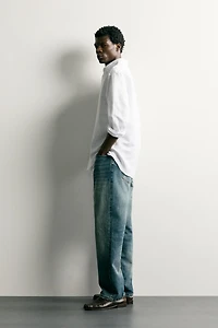 COTTON-LINEN REGULAR FIT SHIRT