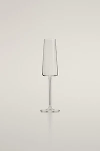 CONICAL CRYSTALLINE FLUTE GLASS
