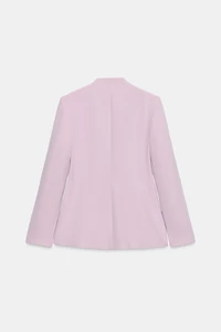 FITTED LACE SHOULDER PAD BLAZER
