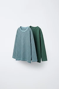 LOT DE DEUX T-SHIRTS À RAYURES