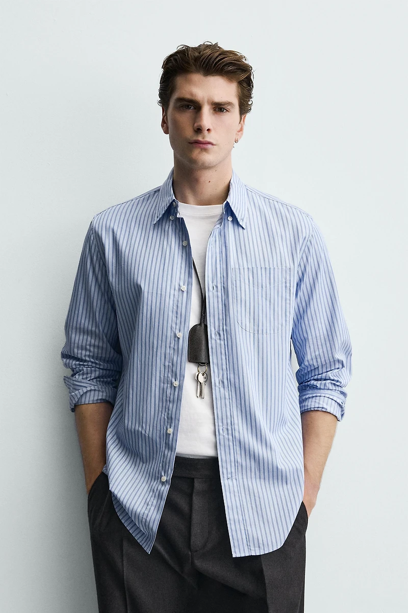 CHEMISE REGULAR FIT À RAYURES