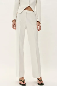 LOW-RISE STRAIGHT LEG PANTS