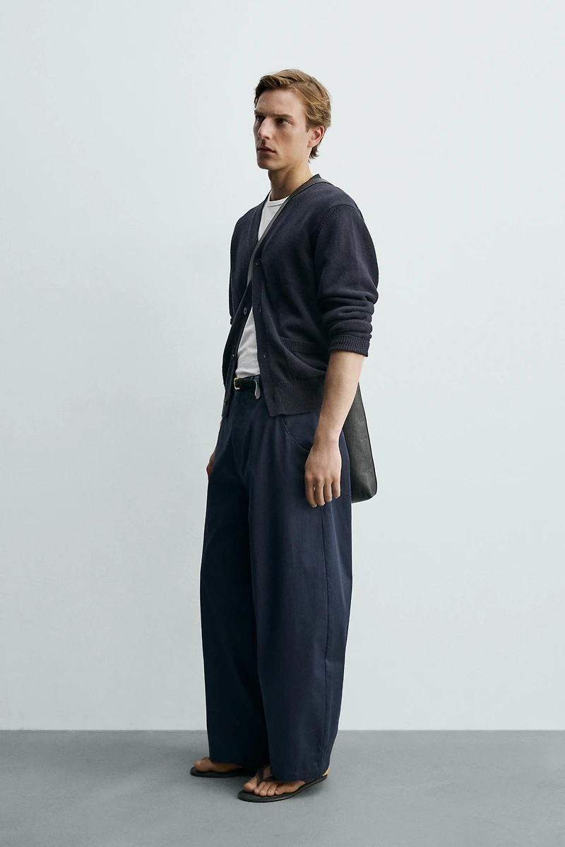 CROPPED WIDE FIT PANTS