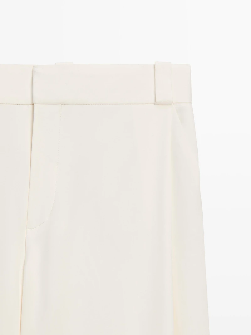 Wide-leg trousers with darts - STUDIO