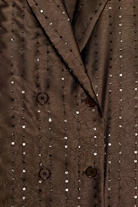 SEQUIN DOUBLE-BREASTED BLAZER