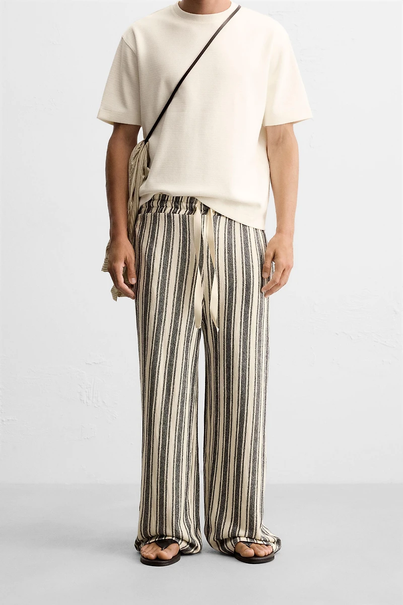 JACQUARD STRIPED PANTS