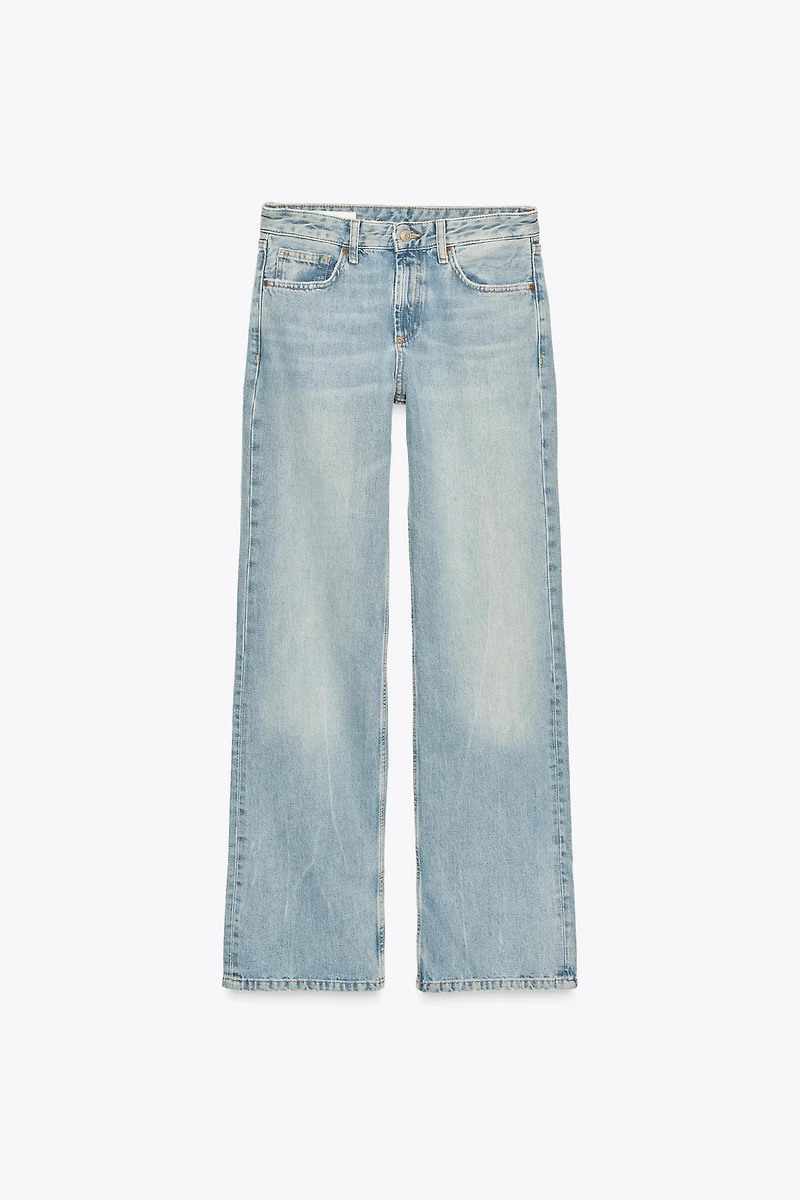 TRF MID-RISE WIDE LEG JEANS
