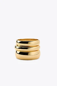 LOT DE 3 BRACELETS JONCS MÉTALLIQUES