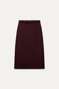 100% WOOL MIDI SKIRT ZW COLLECTION