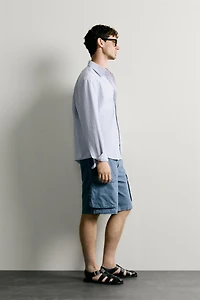 REGULAR FIT TEXTURED OXFORD SHIRT