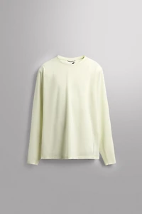 LONG SLEEVE PERFORATED T-SHIRT