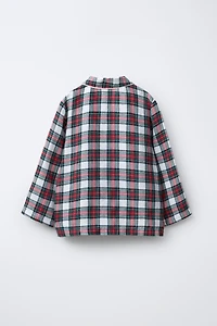 6-14 YEARS/ FLANNEL PLAID PAJAMAS