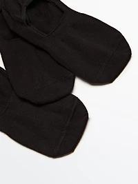 Pack of 3 pairs no-show cotton blend socks