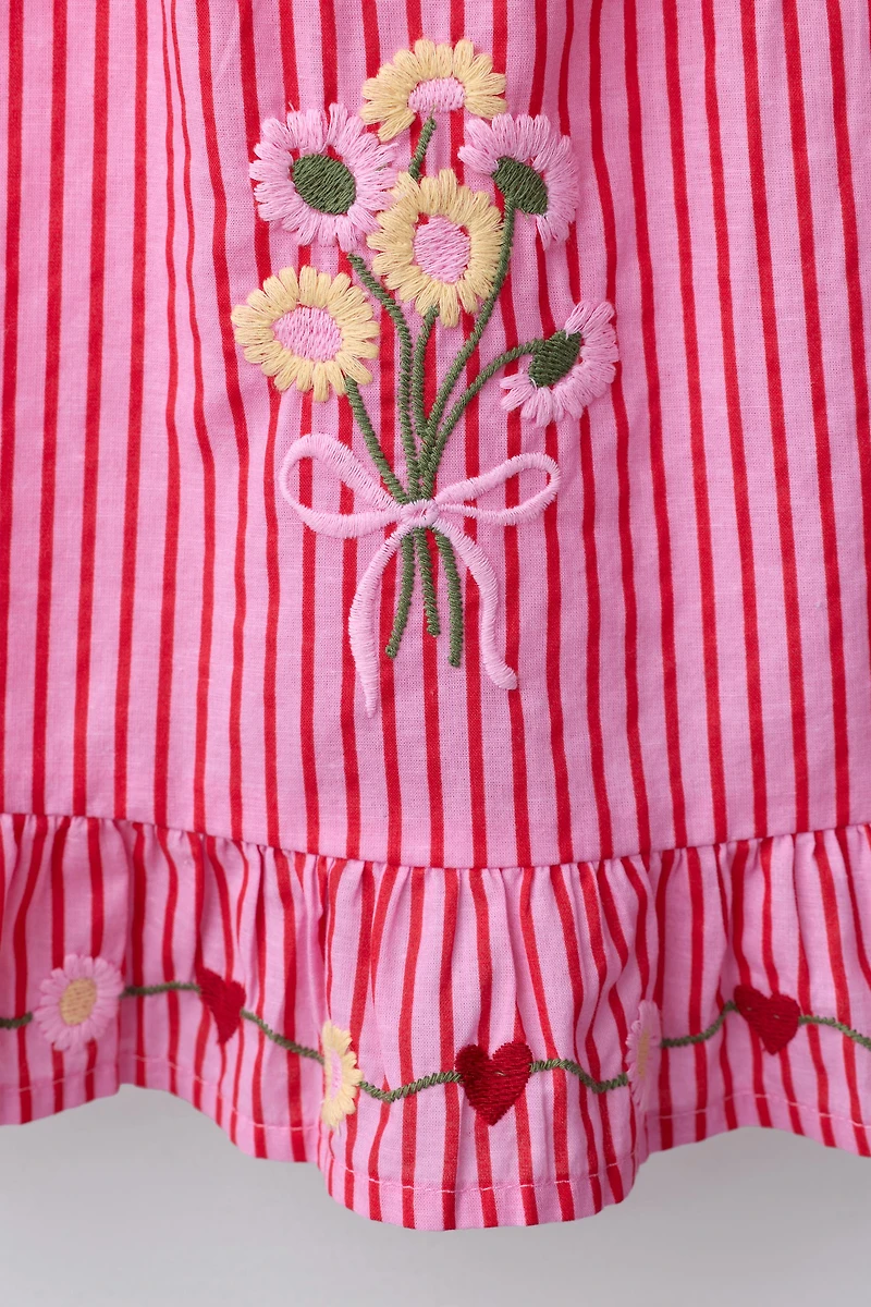 EMBROIDERED STRIPED TOP SISSEL EDELBO X ZARA KIDS