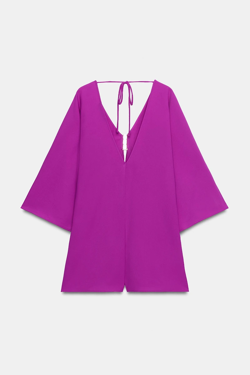 COMBINAISON COURTE AVEC MANCHES LARGES