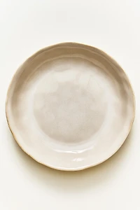 ASSIETTE CREUSE EN GRÈS À BORD IRRÉGULIER