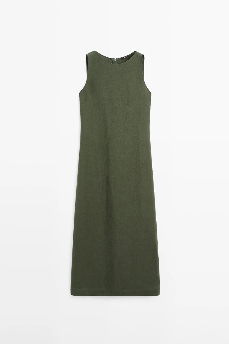 Long linen dress