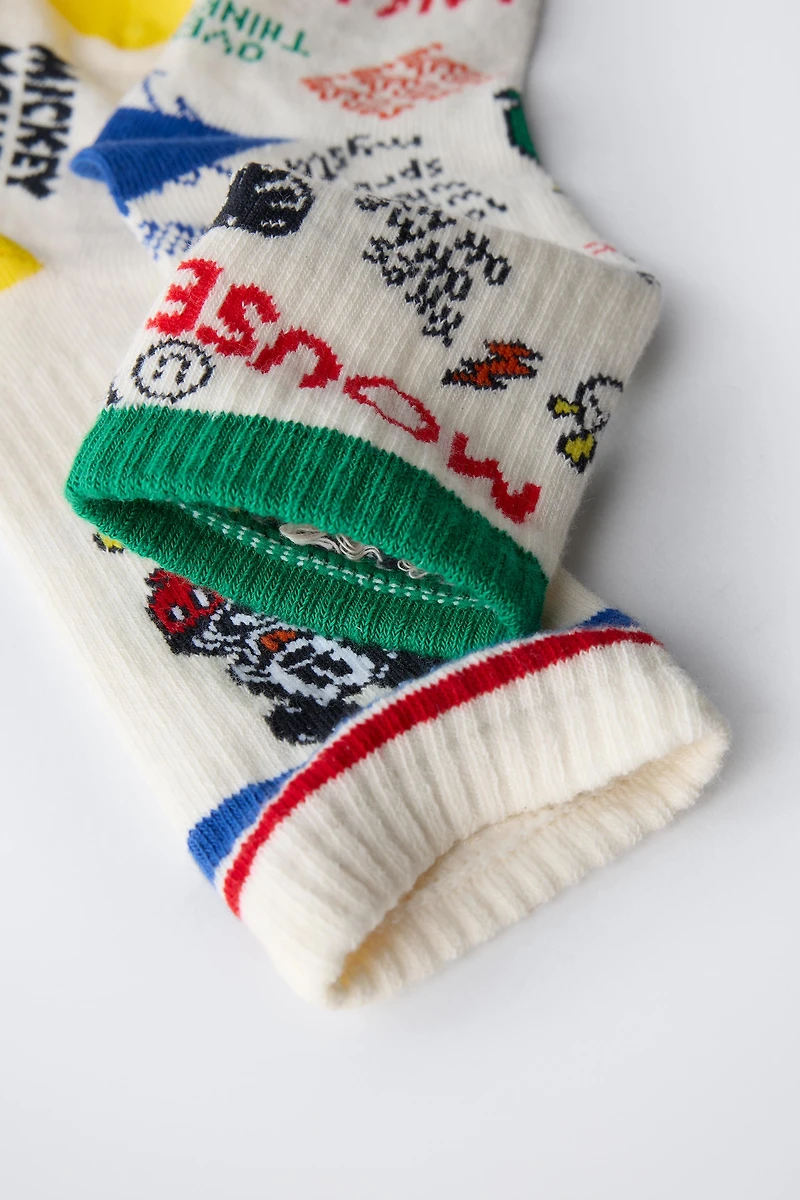 TWO-PACK OF LONG MICKEY MOUSE © DISNEY SOCKS