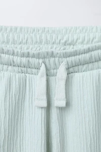 TEXTURED POLO SHIRT AND BERMUDA SHORTS SET