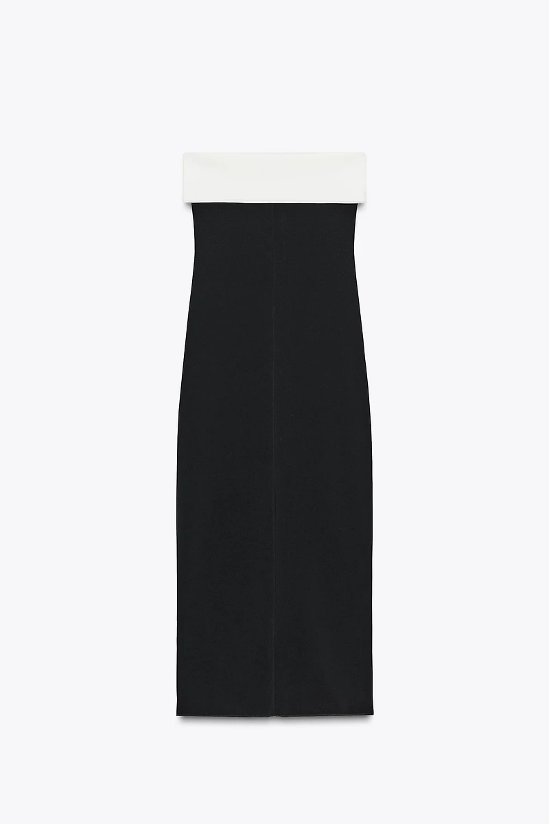 CONTOURING STRETCH BANDEAU DRESS