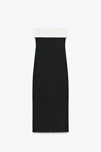 CONTOURING STRETCH BANDEAU DRESS