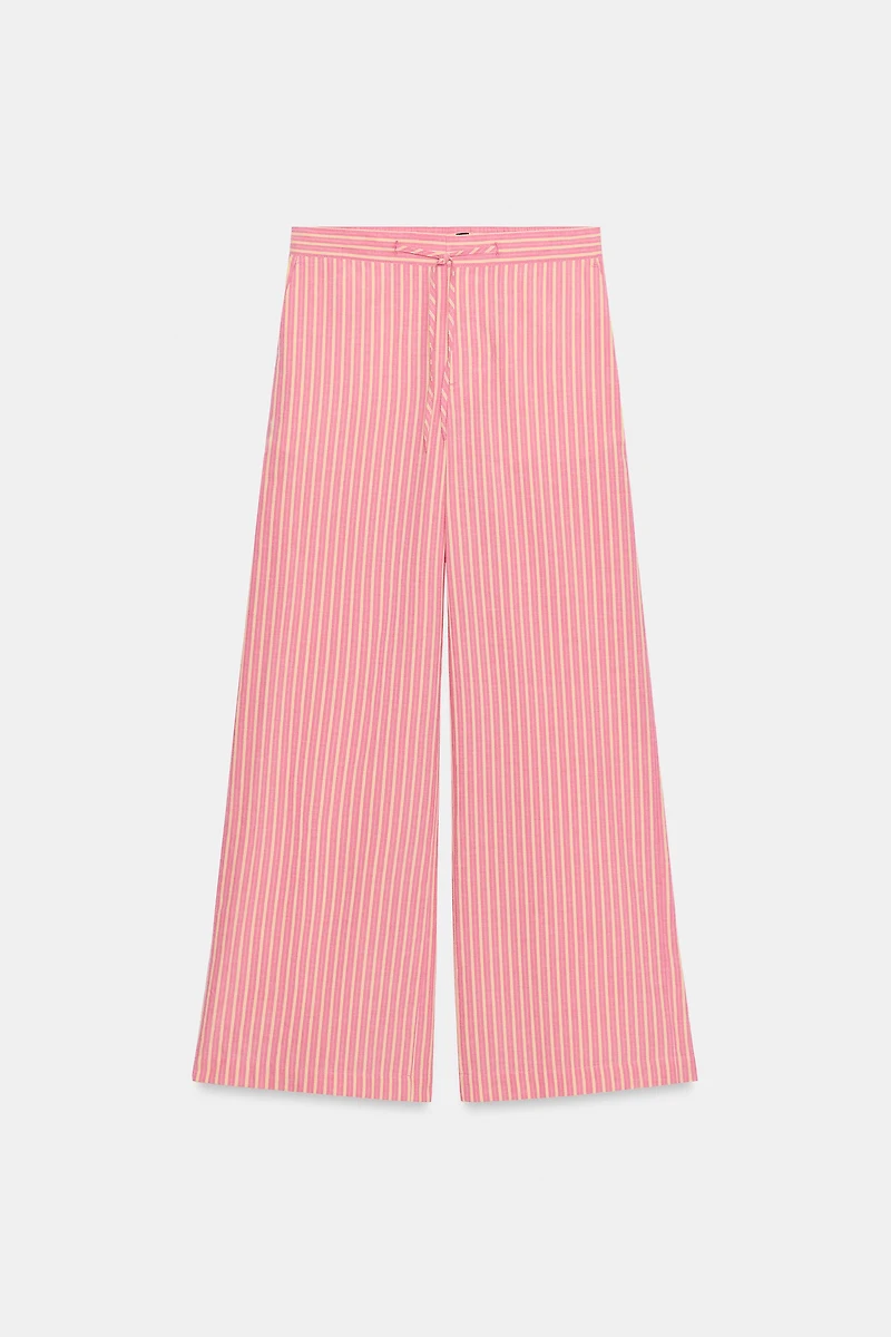 WIDE STRIPED PANTS