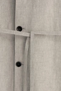 RELAXED FIT VISCOSE-LINEN PARKA