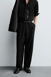 PLEATED FLOWY PANTS