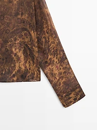 Flowing printed blouse