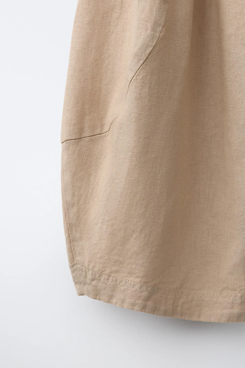 PANTALON BALLON 100 % LIN
