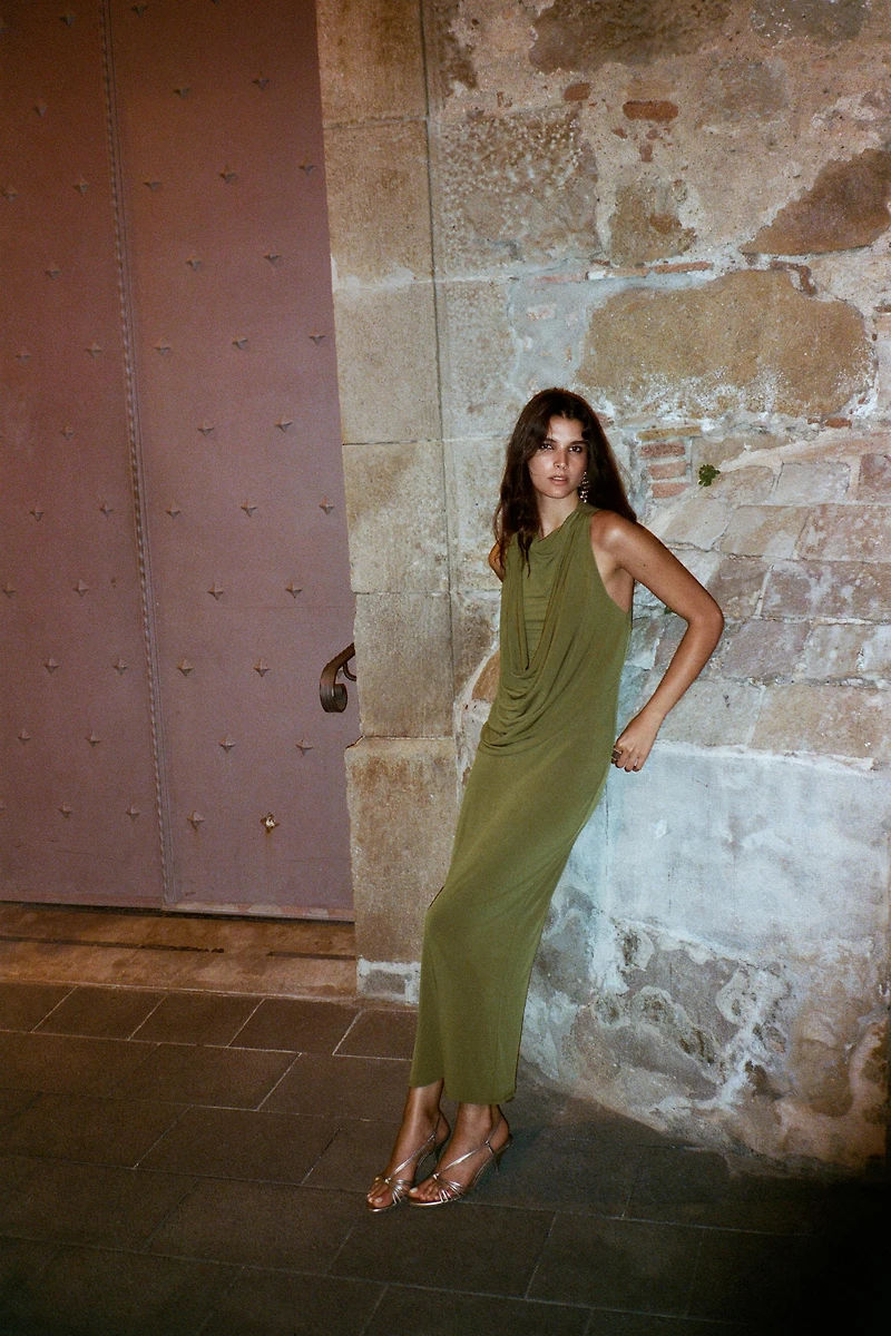 ROBE COMBINÉE DRAPÉE