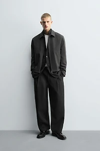PLEATED BALLOON FIT PANTS